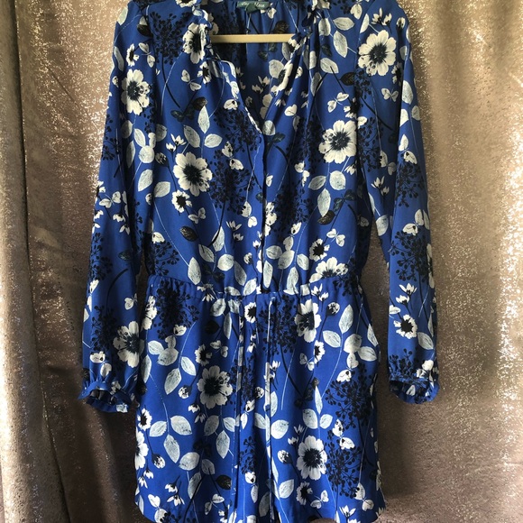 Fleur Bleve Blue and Black short romper - Picture 6 of 6